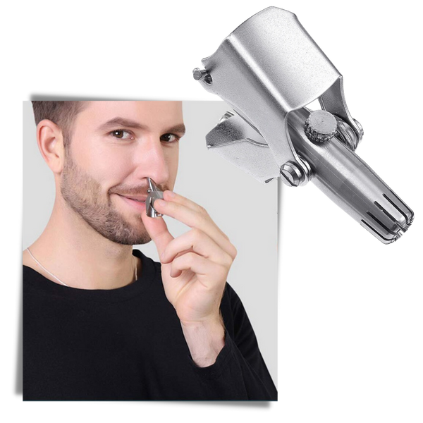 Manual Nose And Ear Hair Trimmer Painless Stainless Steel Portable