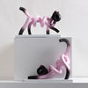 Purr Kitten Gradient Ceramic Figurine