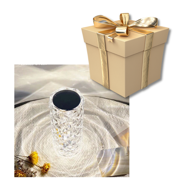 Crystal Table Lamp With Ambient Glow Elevating Room Ambiance