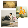 Rose Tree Lamp With Soothing Dim Light And Touch Activated Switch