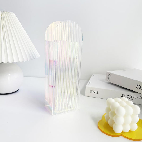 Rainbow Light Transit Acrylic Vase & Desk Organizer