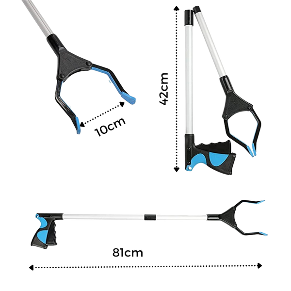 Rotating Head Reacher Grabber Tool for Easy Ground Pickups