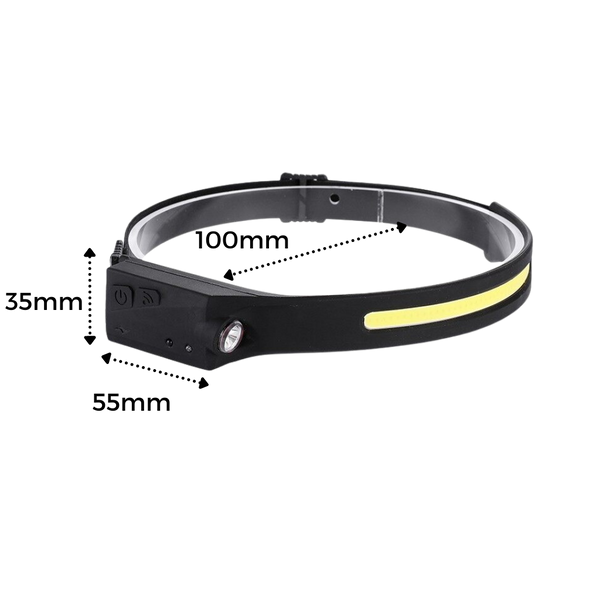 Rechargeable LED Headlamp With 350 Lumen Dual Beam For Nighttime Activities