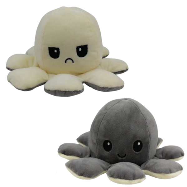 Two Sided Mini Octopus Plush Toy For Mood Expression