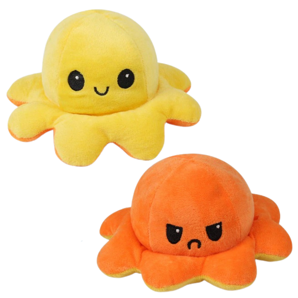 Two Sided Mini Octopus Plush Toy For Mood Expression