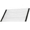 Stainless Steel Roll Up Dish Drainer With Non Slip Space Saving Design