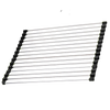 Stainless Steel Roll Up Dish Drainer With Non Slip Space Saving Design