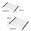Stainless Steel Roll Up Dish Drainer With Non Slip Space Saving Design