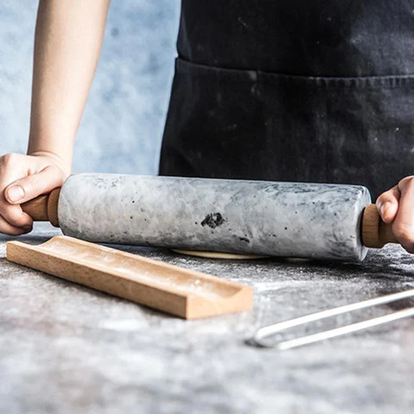Cool Smooth Marble Rolling Pin for Baking Pastry and Dough