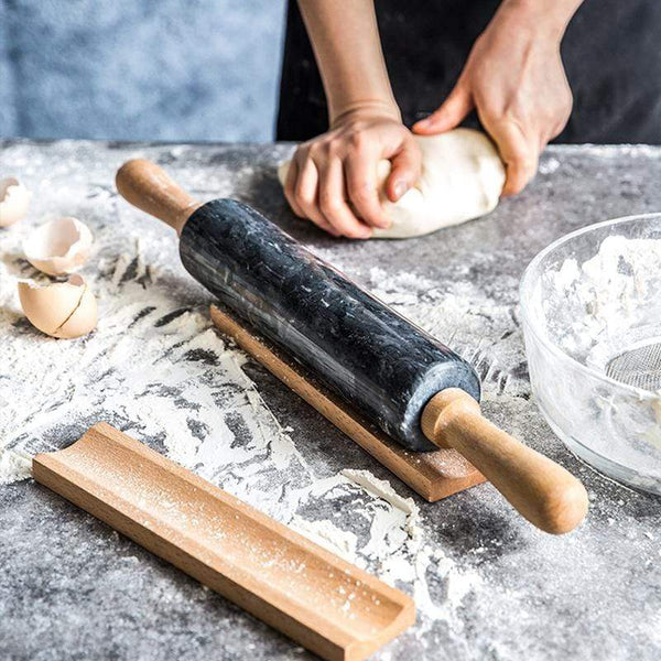 Cool Smooth Marble Rolling Pin for Baking Pastry and Dough
