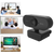 Rotating Full HD USB Webcam With Built In Microphone For Clear Video Calls