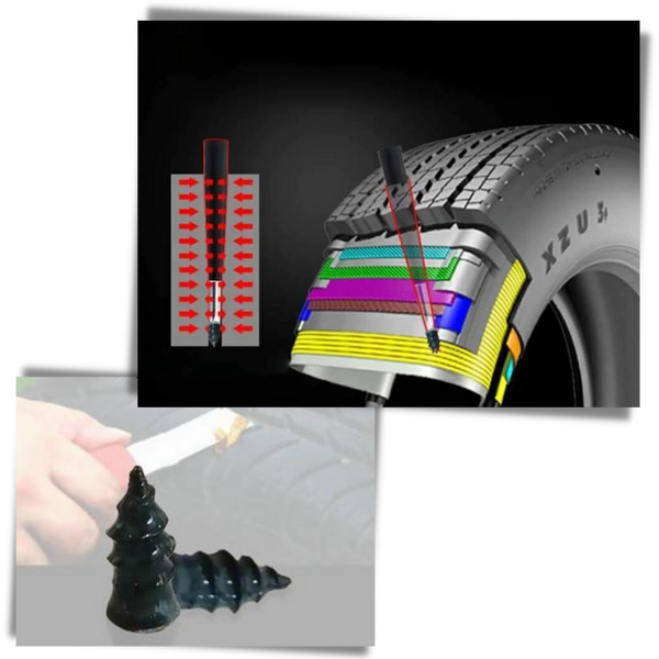Self Sealing Tire Repair Nails For Quick Puncture Fix On The Go