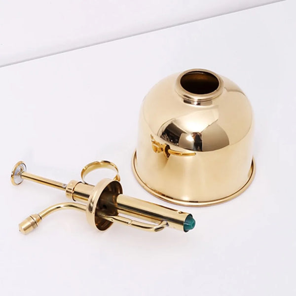 Premium Brass Gold Plant Spray Bottle Decorative Botanical Mist Sprayer
