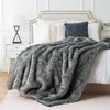 Premium Fox Faux Fur Throw Blanket Ultra Soft Cozy Living Room Decor
