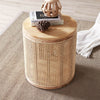 Woodland Haven Storage Wooden Side Table Elegant Design