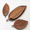 Eco Friendly Walnut Leaf Dinner Plates Natural Tableware