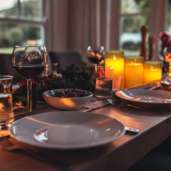 Flameless Candle 3 Piece Set With Remote And Automatic Timer