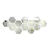 Hexagon Mirror Wall Stickers 12 Pieces Reflective Modern Home Decor Accent