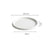 Minimalist White Ceramic Dinner Plate Elegant Kitchen Tableware