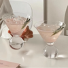 Elegant Crystal Globe Martini Glass Premium Cocktail Drinkware
