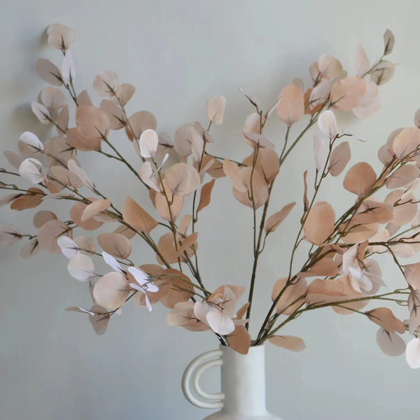 Realistic Faux Lunaria Branch For Elegant Home Centerpiece And Wedding Decor