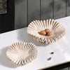 Organic Faux Travertine Sculptural Centerpiece For Modern Home Decor