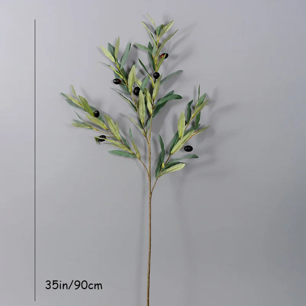 Lifelike Faux Olive Branches For Mediterranean Home Decor