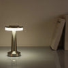 Modern Chrome Table Lamp For Bedroom Nightstand Desk Lighting