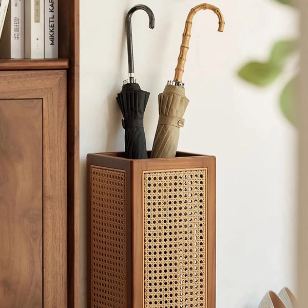 Modern Boho Umbrella Stand Entryway Decor Artistic Home Accent Organizer