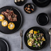 Ribbed Texture 25 Piece Dinnerware Set For Elegant Dining And Entertaining
