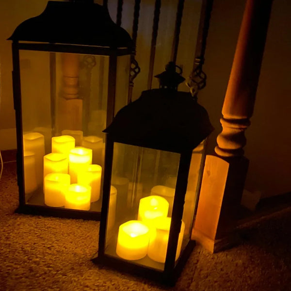 Battery Operated Flameless Candles Realistic Melted Wax Drip Led Decor