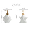 Nautical Ceramic Soap Dispenser Coastal Style Bathroom Sink Pump