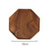 Honeycomb Acacia Wood Serving Plate Elegant Artisan Rustic Dining Tableware