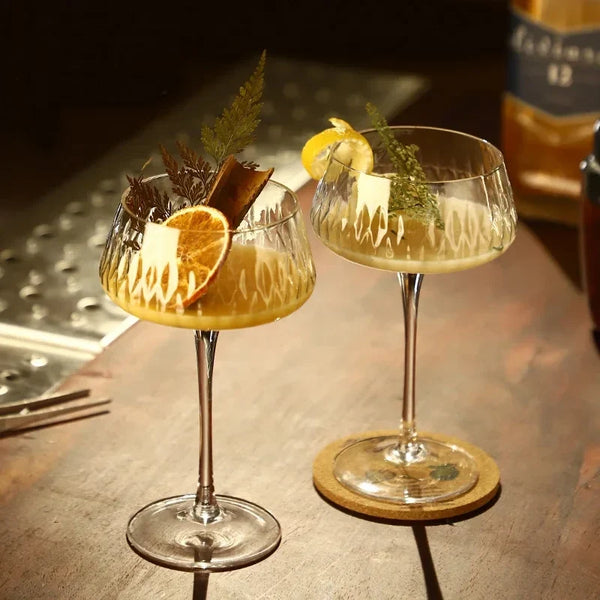 Premium Elegant 2 Piece Champagne Cocktail Glass Set