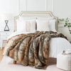Luxury Mink Faux Fur Throw Blanket Soft Warm Cozy Living Room Decor