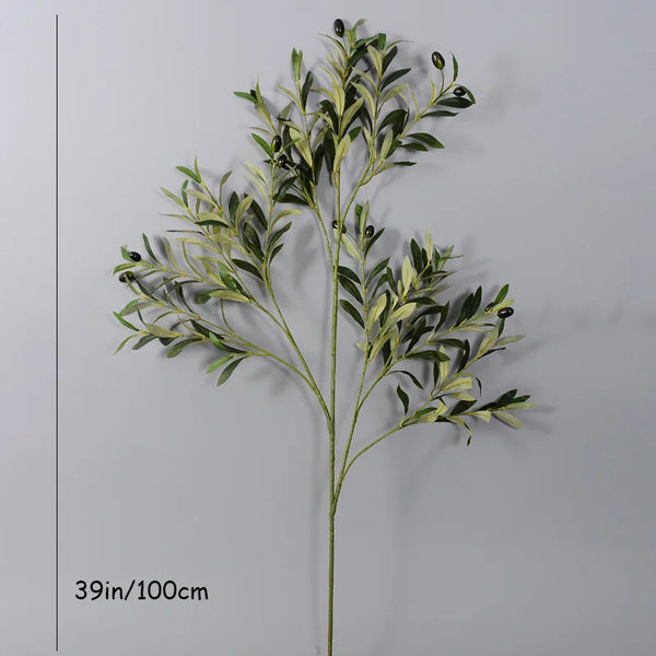Lifelike Faux Olive Branches For Mediterranean Home Decor