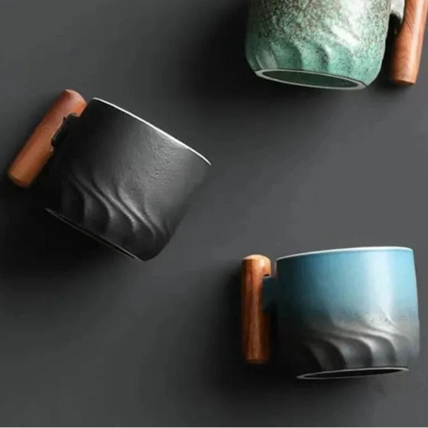 Milano Ceramic Mug Classic Curves Glazed Finish Heat Retaining