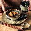 Ikari 5 Piece Ceramic Dinnerware Set With Smooth Glaze Finish