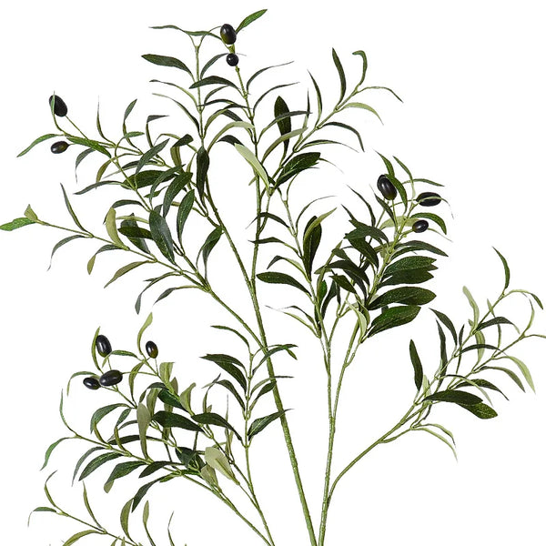 Lifelike Faux Olive Branches For Mediterranean Home Decor