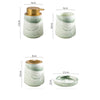 Green Marble 4 Piece Bathroom Set Modern Natural Stone