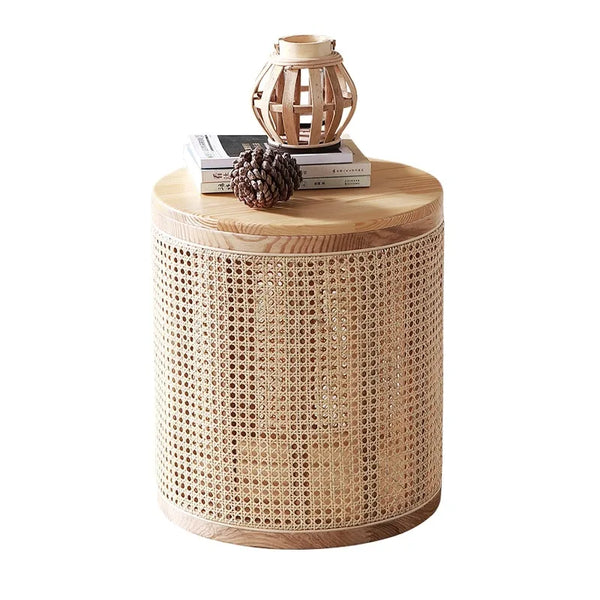 Woodland Haven Storage Wooden Side Table Elegant Design