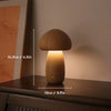 Wooden Mushroom Desk Lamp With Adjustable Warm Lighting