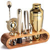 Luxury Metallic Home Bar Set With Elegant Cocktail Serving Tools