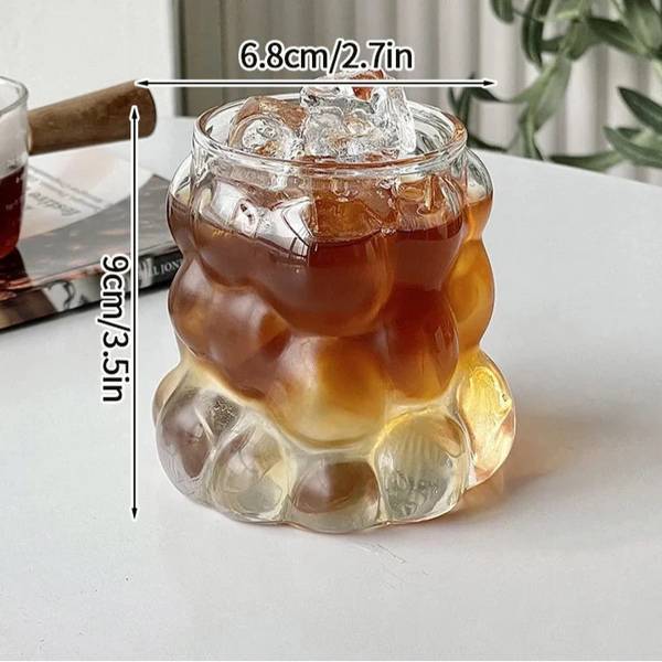 Sculpted Modern Crystal Drinking Glasses For Coffee And Whiskey