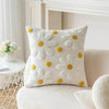 Sweet Daisy Embroidered Pillow