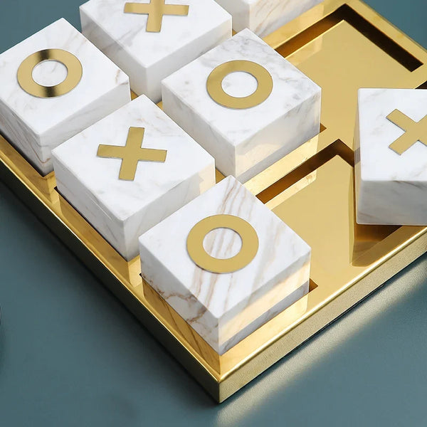 Premium Marble Tic Tac Toe Board For Home Decor And Gameplay