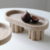 Luxury Faux Travertine Decorative Stands Elegant Living Room Display