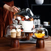 Premium Acacia Wood Serving Stand Elegant Dessert Display Platter