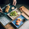 Artisan Ceramic Sushi Plates Elegant Handcrafted Dinnerware Set