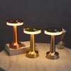 Modern Chrome Table Lamp For Bedroom Nightstand Desk Lighting